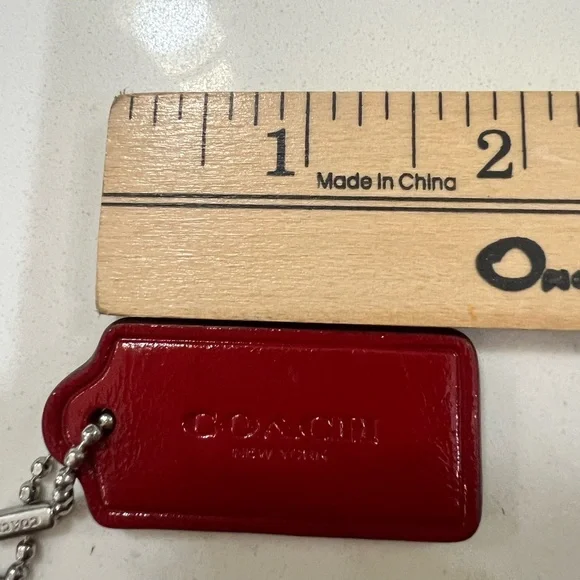 Coach Red Key & Card Holder - Picture 7 of 8
